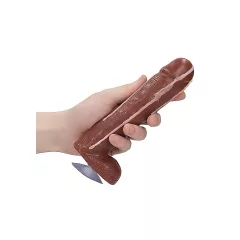   S-Line - Dicky Cum - mydlo v tvare penisu s semenníkmi (hnedé, 250 g)