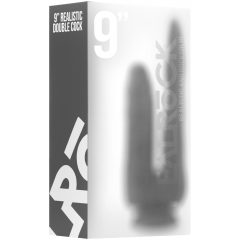 Realrock - realistické dvojité dildo - 22 cm (priesvitné)