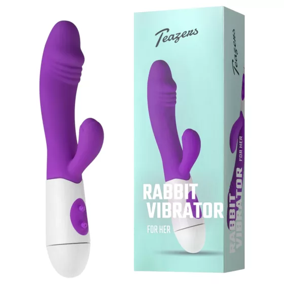 Teazers - vibrátor s klitorálnou pákou (fialový)