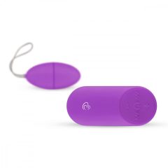   Easytoys - vibračné vajíčko so 7 rytmami a diaľkovým ovládačom (fialové)
