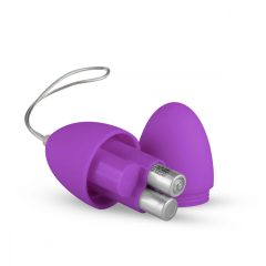   Easytoys - vibračné vajíčko so 7 rytmami a diaľkovým ovládačom (fialové)