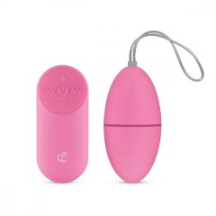   Easytoys - vibračné vajíčko so 7 rytmami na diaľkové ovládanie (ružové)