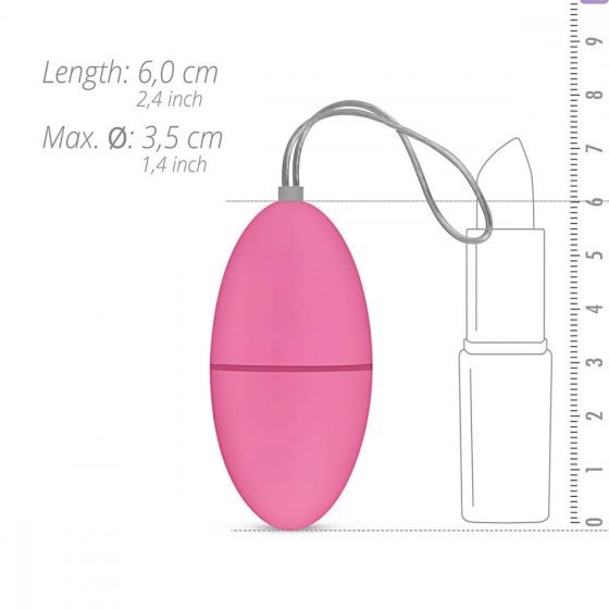 Easytoys - vibračné vajíčko so 7 rytmami na diaľkové ovládanie (ružové)