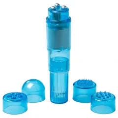 Easytoys - vreckový vibrátor set - 5 dielov - modrý