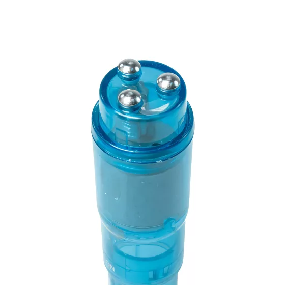Easytoys - vreckový vibrátor set - 5 dielov - modrý