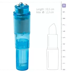 Easytoys - vreckový vibrátor set - 5 dielov - modrý