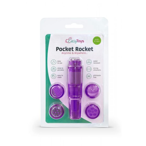 Easytoys Pocket Rocket - sada vibrátorov - fialová (5 kusov)