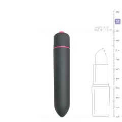EasyToys Bullet - tyčový vibrátor (čierny)