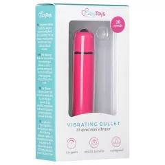 Easytoys - mini vibrátor bullet - vodotesný - ružový