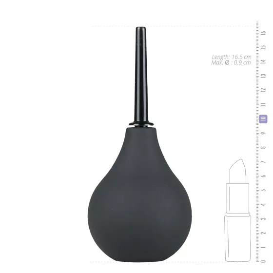 Easytoys - análny sprchový klystír - veľký čierny