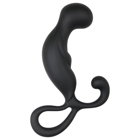 EasyToys - masážer prostaty - čierny silikónový dildó
