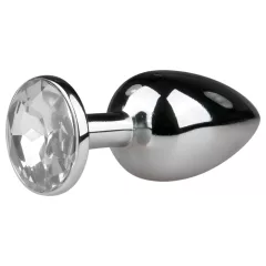 EasyToys - kovový análny kolík (strieborno-biely)