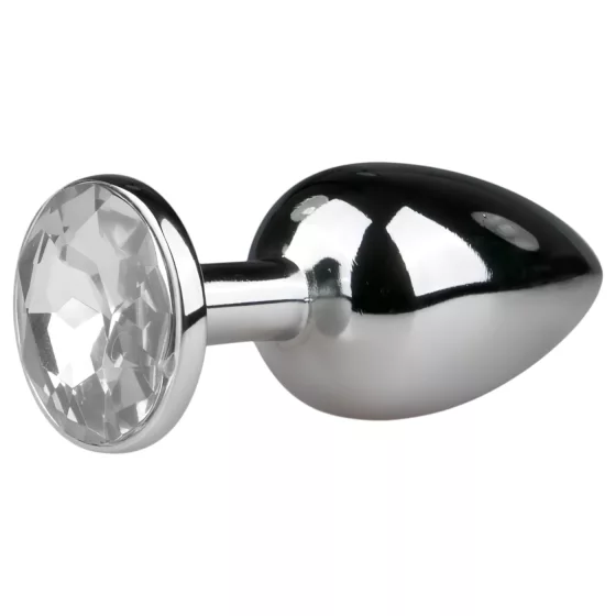 EasyToys - kovový análny kolík (strieborno-biely)