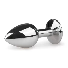 EasyToys - kovový análny kolík (strieborno-biely)