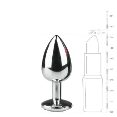 EasyToys - kovový análny kolík (strieborno-biely)