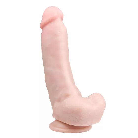 Easytoys - dildo s prísavkou a semenníkmi - realistický 20 cm - telová farba