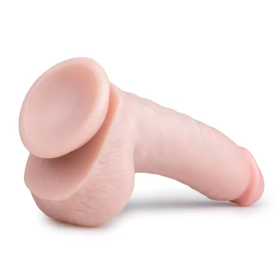 Easytoys - dildo s prísavkou a semenníkmi - realistický 20 cm - telová farba