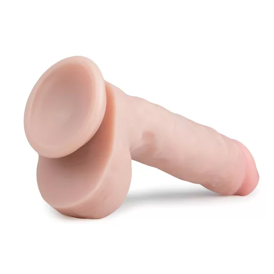 Easytoys - dildo s prísavkou a semenníkmi - 22,5 cm - telová farba