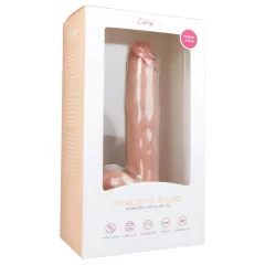  Easytoys - realistický dildó s prísavkou a semenníkmi - 26,5 cm - telová farba