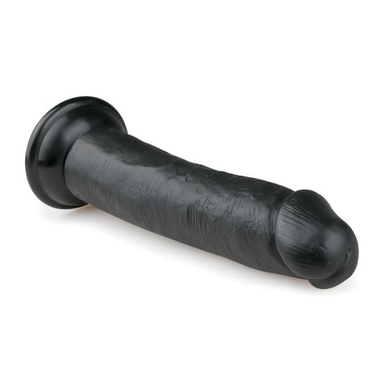 Easytoys - realistický dildo s prísavkou (20,5 cm) - čierny