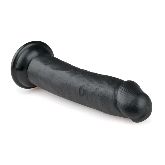 Easytoys - realistický dildo s prísavkou - čierny - 20,5 cm