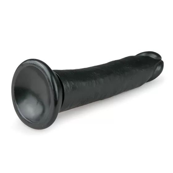 Easytoys - realistický dildo s prísavkou - čierny - 20,5 cm