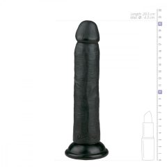   Easytoys - realistické dildo s prísavkou (20,5cm) - čierne