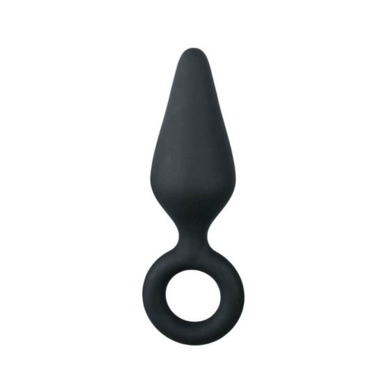 Easytoys Pointy Plug S - análne dildo (čierne) - malé