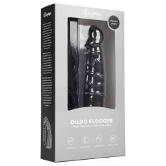 Easytoys - bič a silikónové dildo 2v1 - čierny