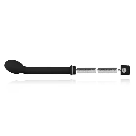 Easytoys - vibrátor na bod G - úzky tvar - čierny