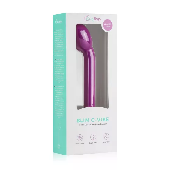 Easytoys - G-bod vibrátor - úzky - fialový
