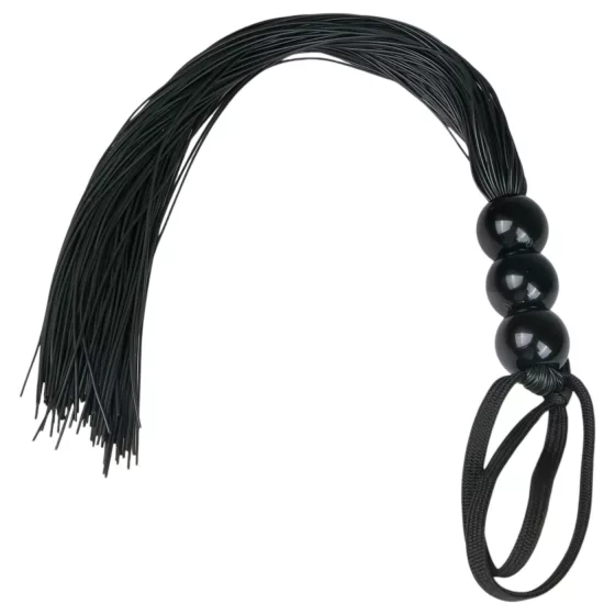 Easytoys - bič na erotické hry - silikónový - čierny