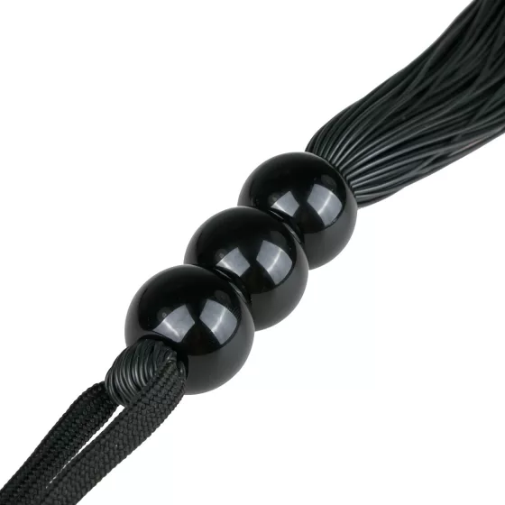 Easytoys - bič na erotické hry - silikónový - čierny