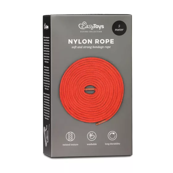 Easytoys Rope - bondážové lano (5 m) - červené