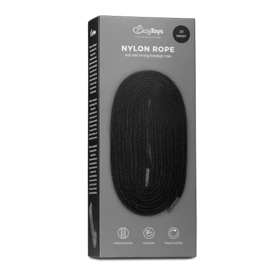Easytoys - bondage lano - 10 m - čierne