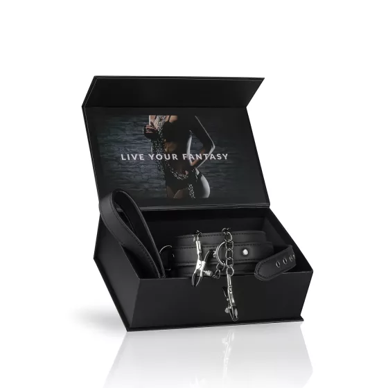 Easytoys - sada na bradavky a obojok s vodítkom - 4 diely