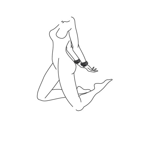 Easytoys - umelé putá v čiernej farbe