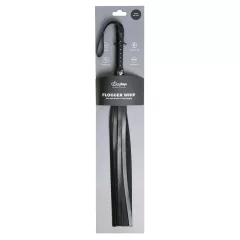 Easytoys - bičík flogger - mäkká umelá koža - čierny