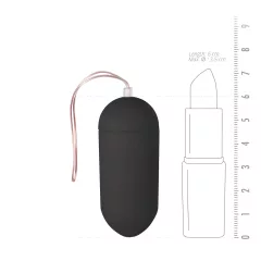   EasyToys - nositeľné vibračné vajíčko s diaľkovým ovládaním (čierne)