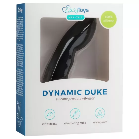 Easytoys Dynamic Duke - vibrátor na prostatu (čierny)