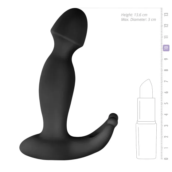 Easytoys - vibrátor na prostatu - vibračný - čierny