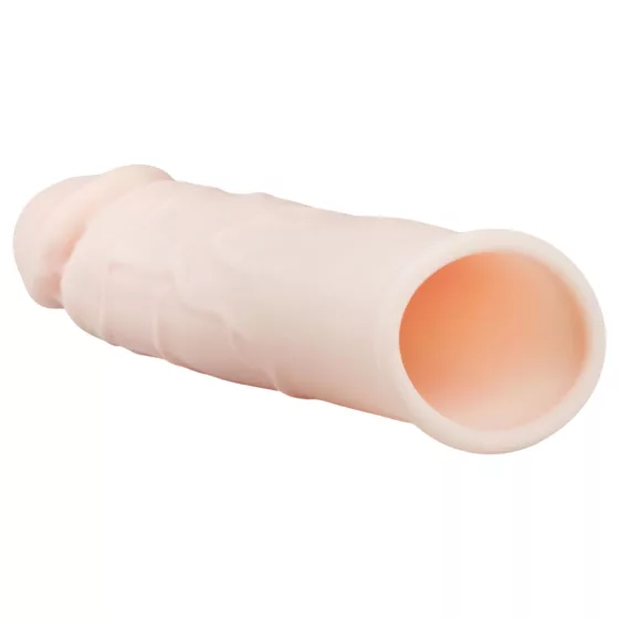 Easytoys - Flesh - predlžovací návlek na penis (prírodný) - 18 cm