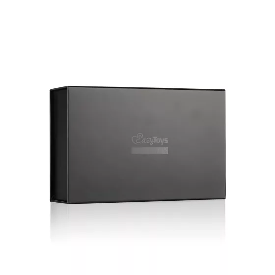 Easytoys - obojok a vodítko - čierny - fetiš