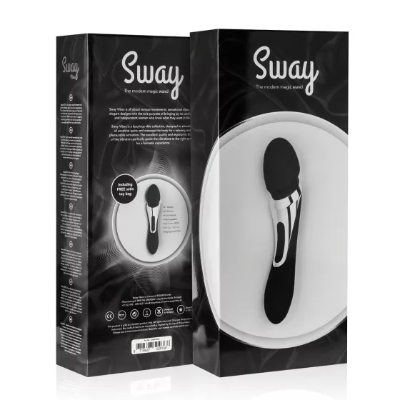 Sway No.1 Wand - masážny vibrátor 2v1 - dobíjací - čierny