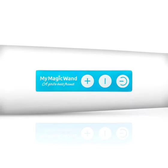 MyMagicWand - masážny vibrátor - silný výkon - biela/modrá