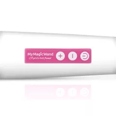 MyMagicWand - silný masážny vibrátor - biela/ružová
