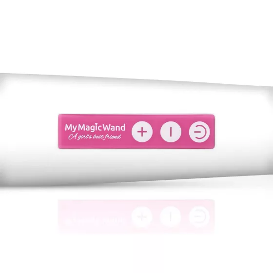 MyMagicWand - silný masážny vibrátor - biela/ružová