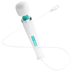   MyMagicWand - masážny vibrátor - silný motor - biela/tyrkysová