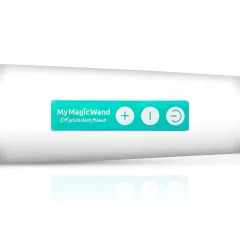   MyMagicWand - masážny vibrátor - silný motor - biela/tyrkysová