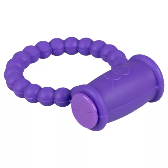Easytoys - vibračný erekčný krúžok (fialový)